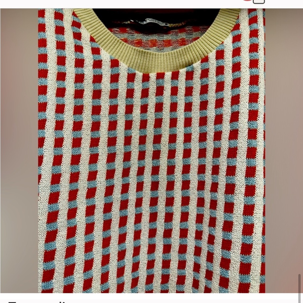 Zara Women's Sweater Vest with Attached Long Sleeves Pullover Top- EUC-Sz M​ - Picture 11 of 13